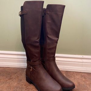 Tall brown boots